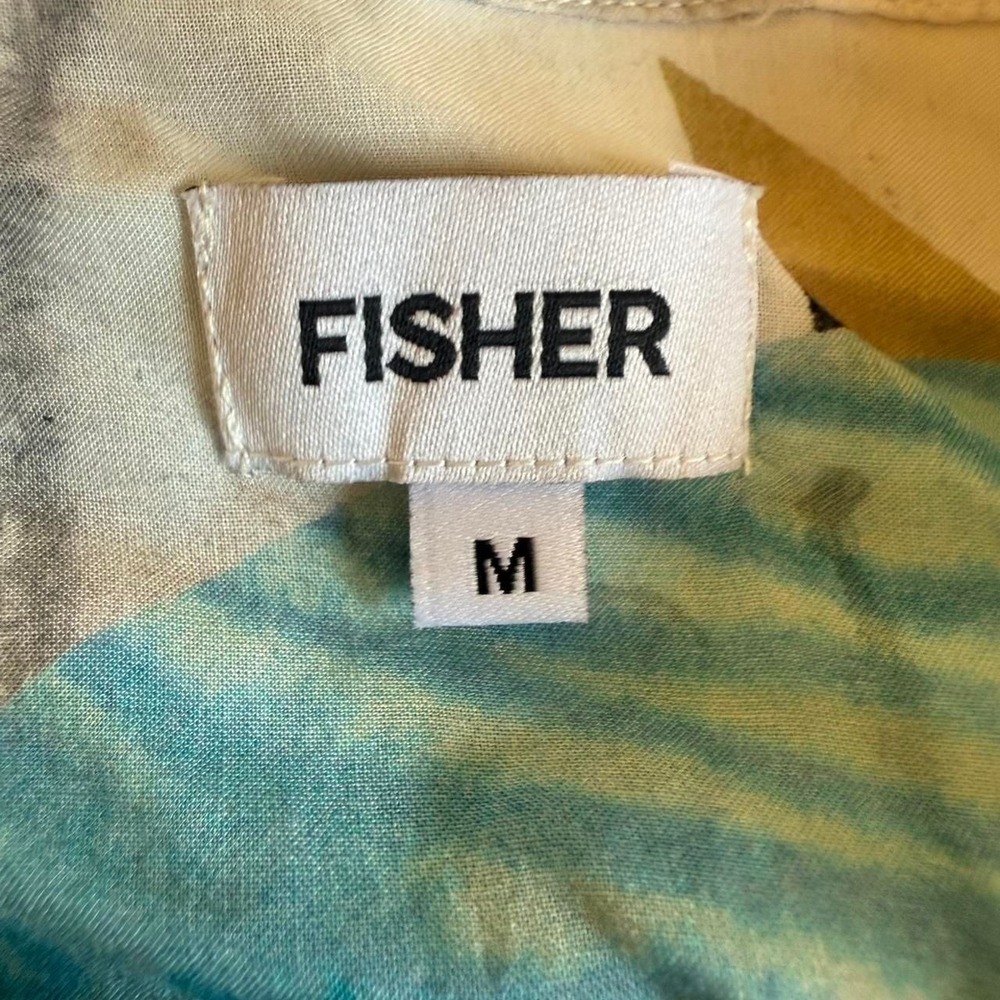 Fisher DJ Abstract Print Festival‎ Button-Up Shirt - Size M - Picture 2 of 2